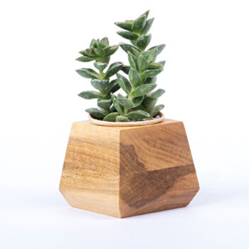 گلدان چوبی چندوجهی 6