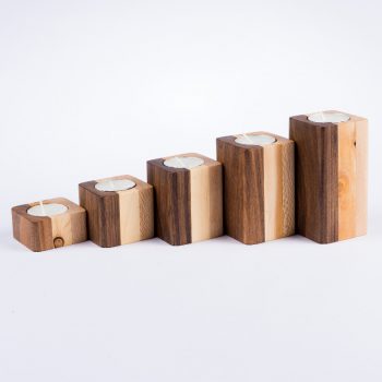 جاشمعی چوبی مکعبی 5