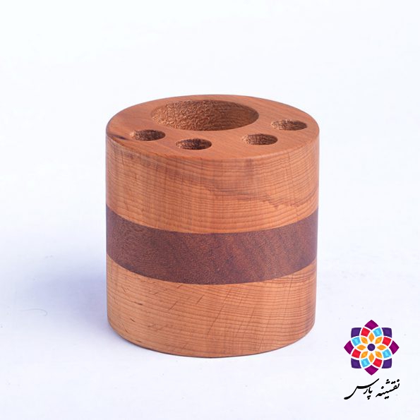 جامدادی چوبی ترکیبی گرد